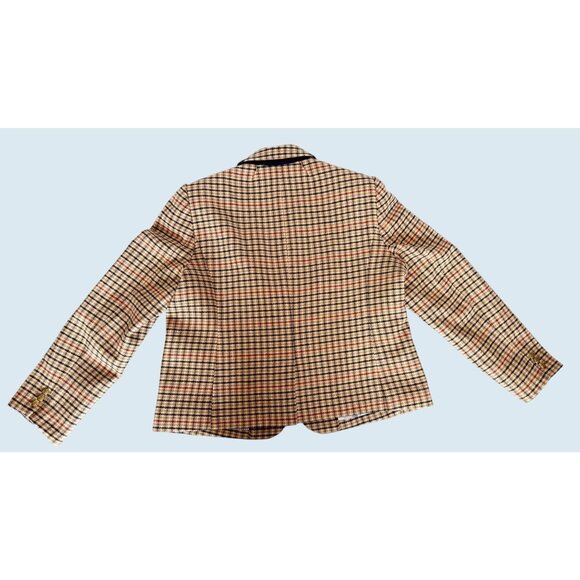 J CREW Factory Herringbone Wool Blend Schoolboy Blazer Jacket Sz 18 - Picture 6 of 8